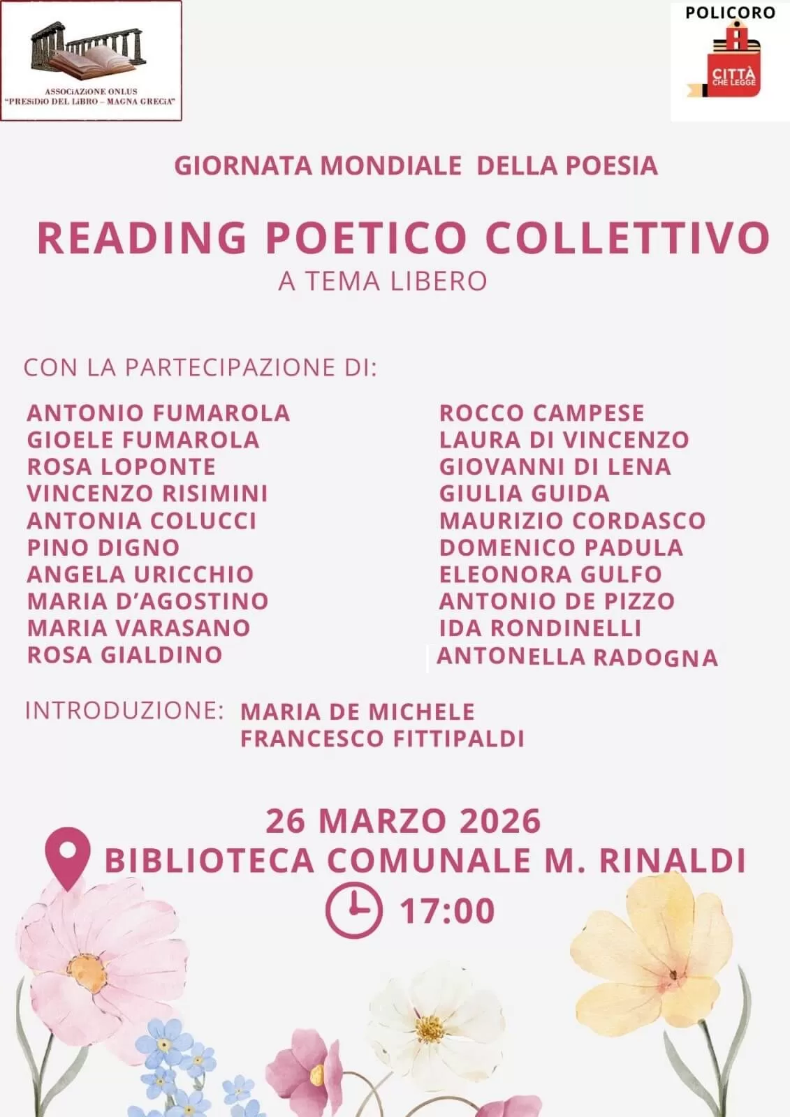 Reading poetico collettivo